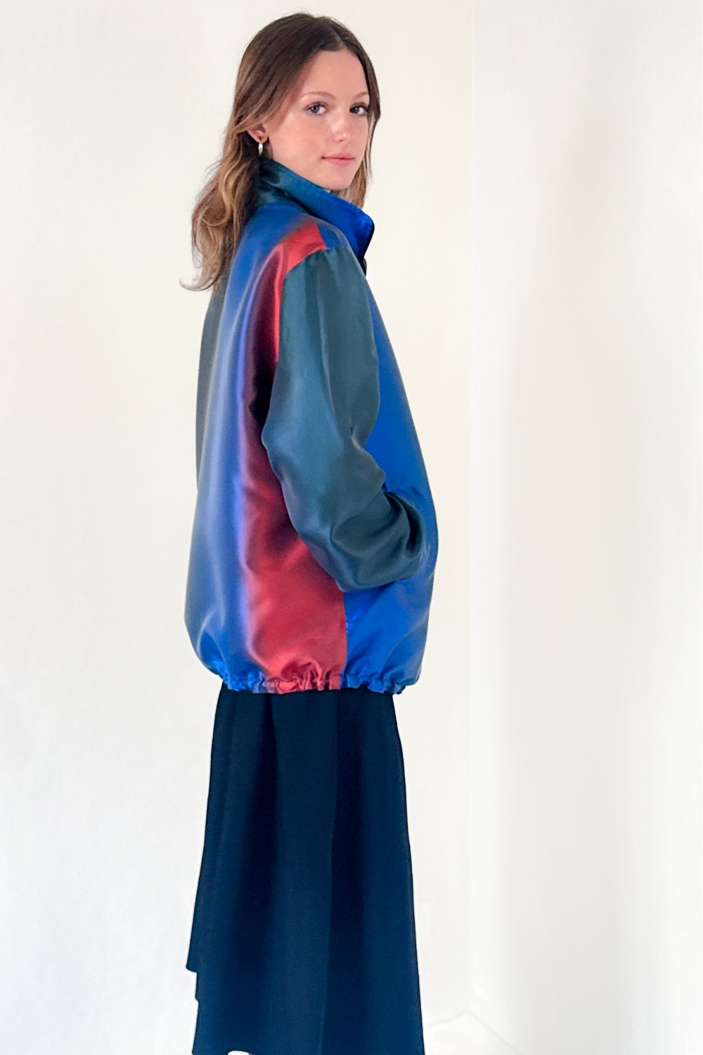 UNISEX REVERSIBLE BOMBER I BLUE SIDE