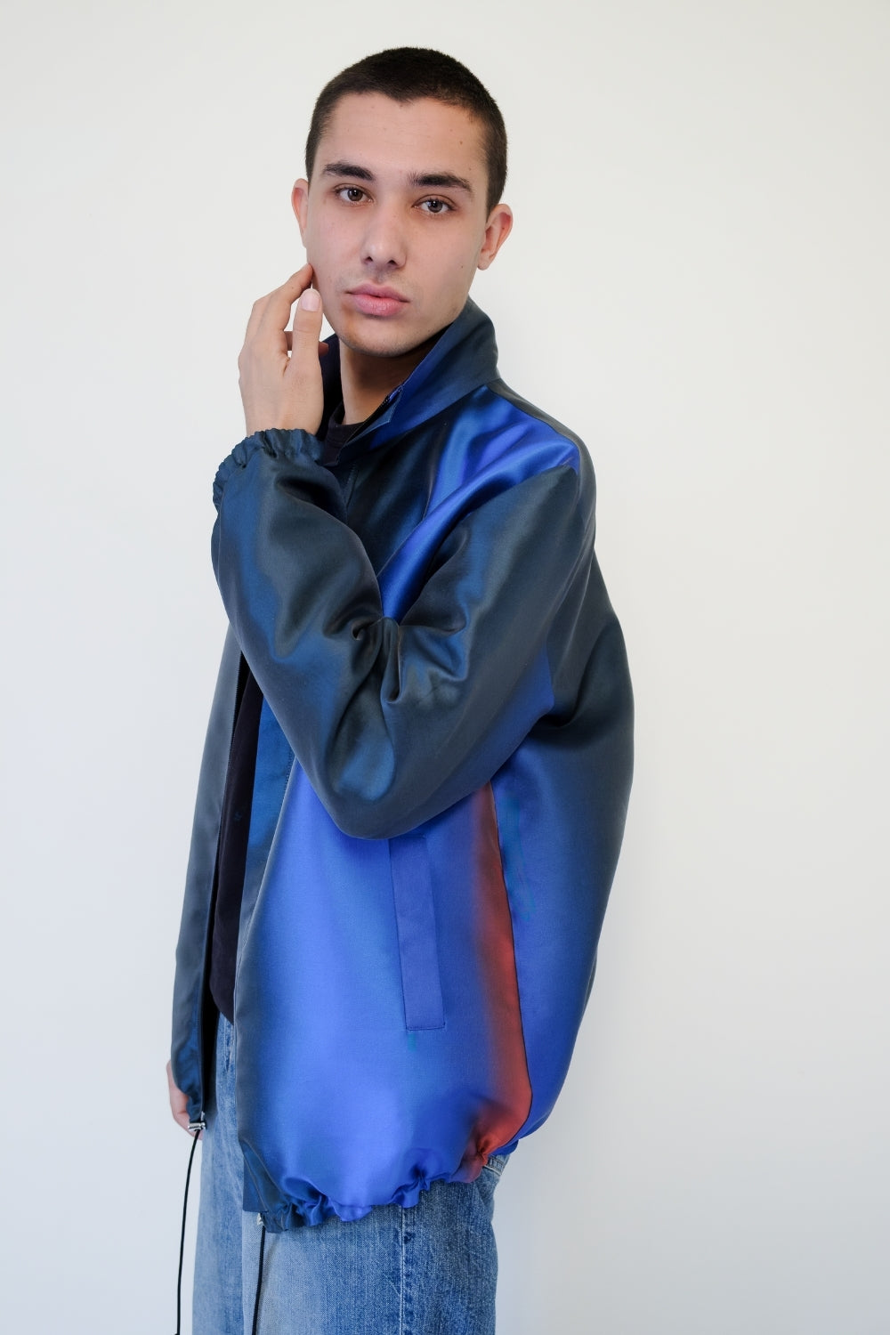 UNISEX REVERSIBLE BOMBER I BLUE SIDE
