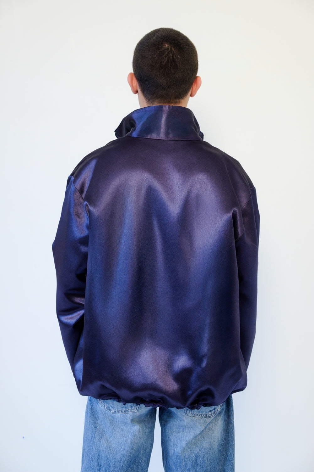 UNISEX REVERSIBLE BOMBER I BLUE SIDE