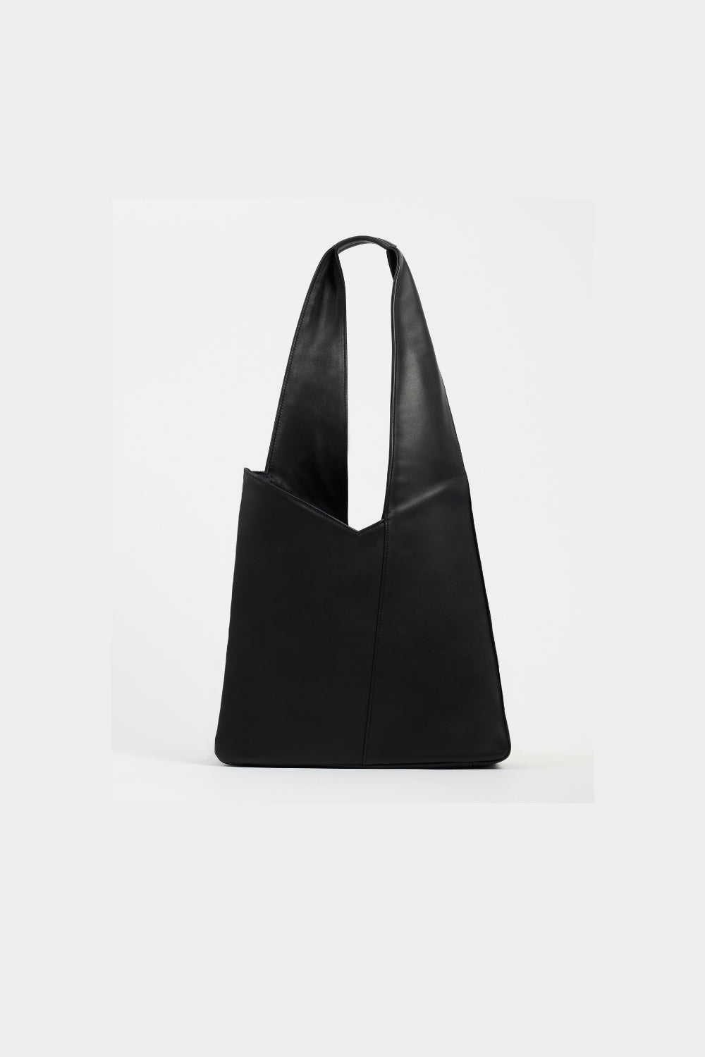 DUAL Tote Bag – Black Smooth Leather