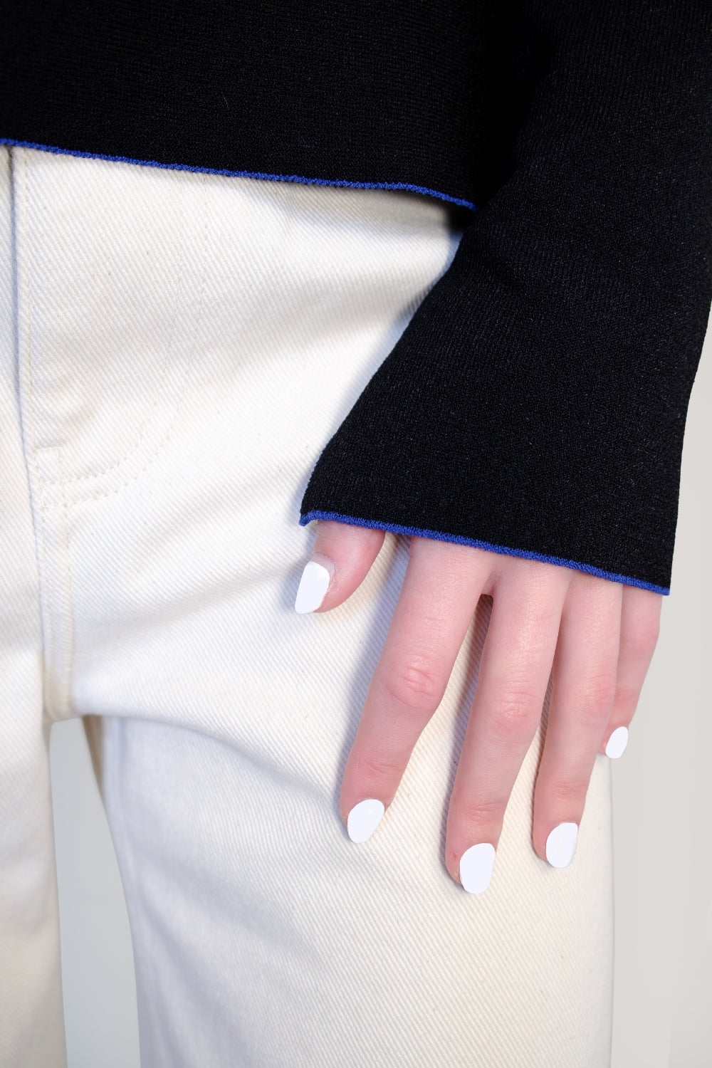 REVERSIBLE KNIT TOP I BLACK SIDE